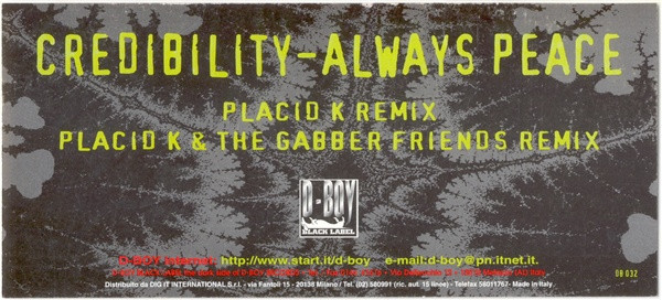 Always Peace front label