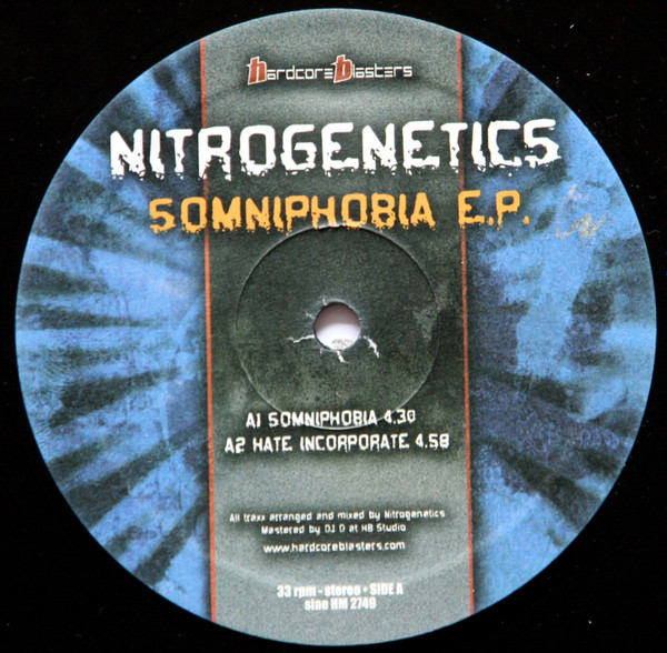 Somniphobia E.P. front label