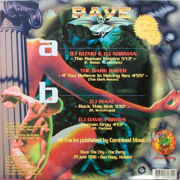 Rave The City (The Roman Empire) back cover