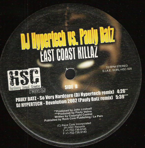 East Coast Killaz front label