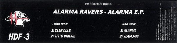 Alarma E.P. front label