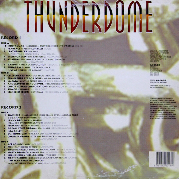 Thunderdome back cover