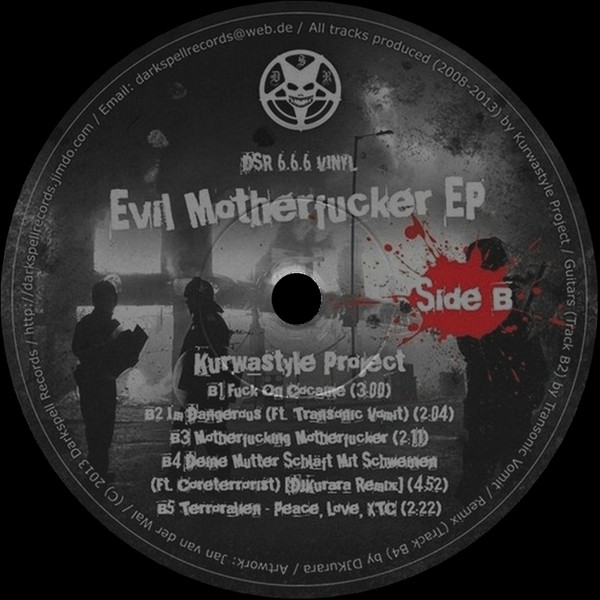 Evil Motherfucker EP back cover