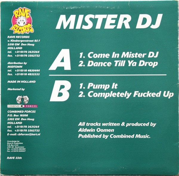 Come In Mister DJ back cover
