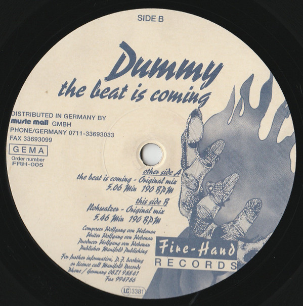The Beat Is Coming front label