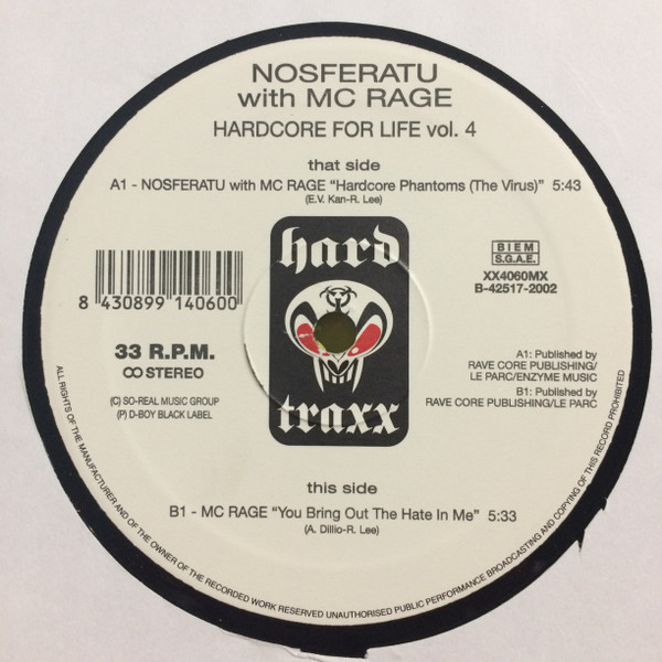 Hardcore For Live Vol. 4 back label