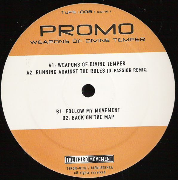 Weapons Of Divine Temper back label