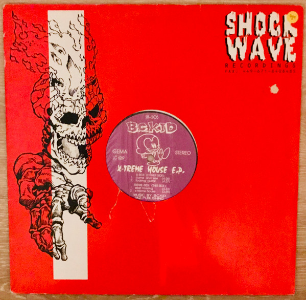 X-Treme House E.P. front label