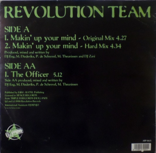 Makin' Up Your Mind back label