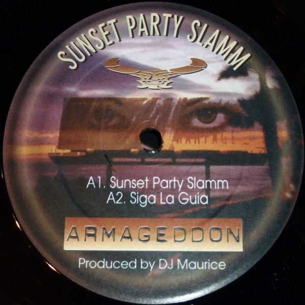 Sunset Party Slamm back label