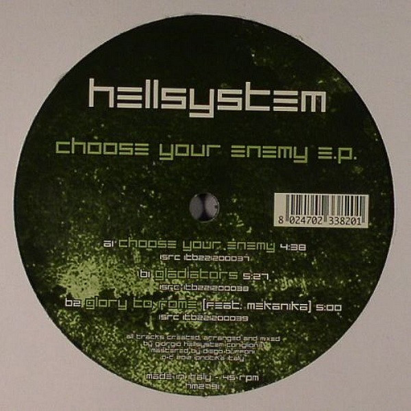 Choose Your Enemy E.P. back label