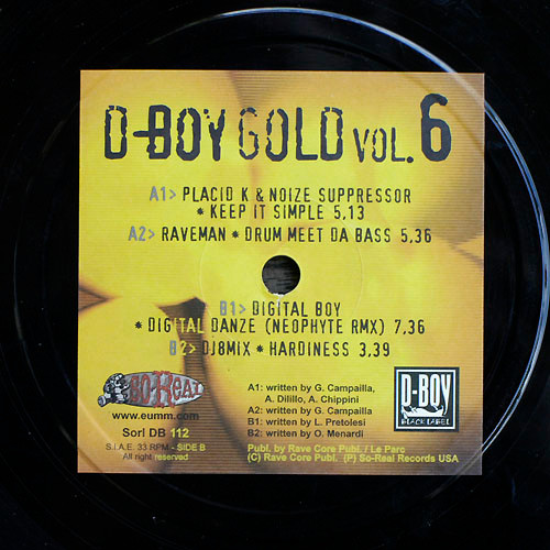 D-Boy Gold Vol. 6 front label