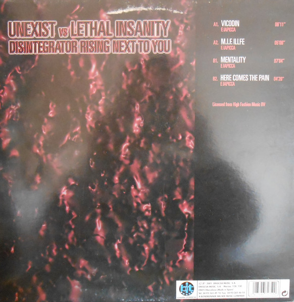 Disintegrator Rising Next To You back cover