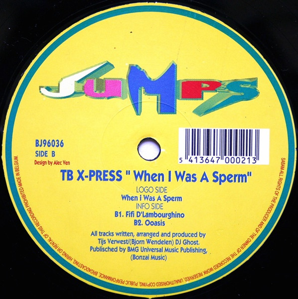 When I Was A Sperm front label