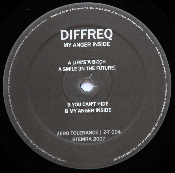 My Anger Inside front label