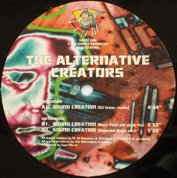 Sound Creation (1997 Remixes) front label