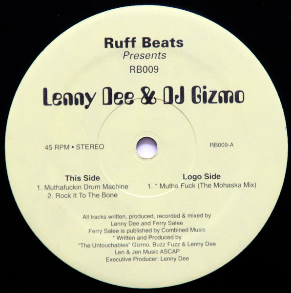 Muthafuckin Drum Machine front label