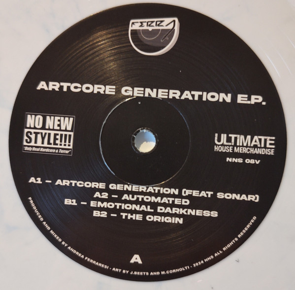 Artcore Generation E.P. back cover