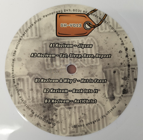 Gabberhead Artist Series Vol 1 back cover