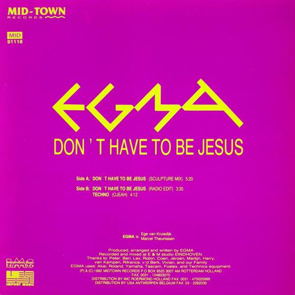 Don't Have To Be Jesus back cover