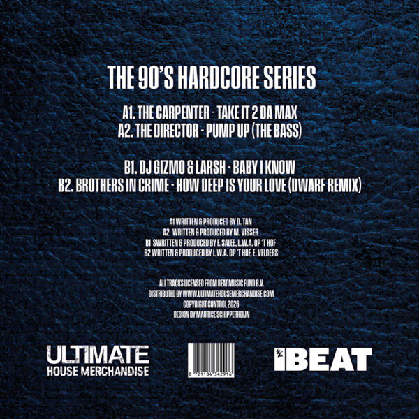 The 90ties Hardcore Series - 1995 back cover