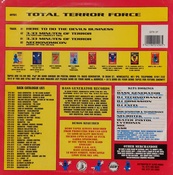 Here To Do The Devil's Business back cover