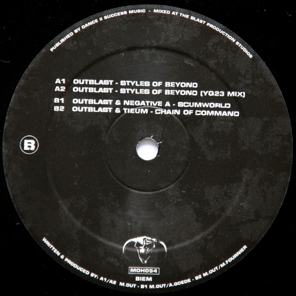 Scumworld / The Styles Of Beyond back label