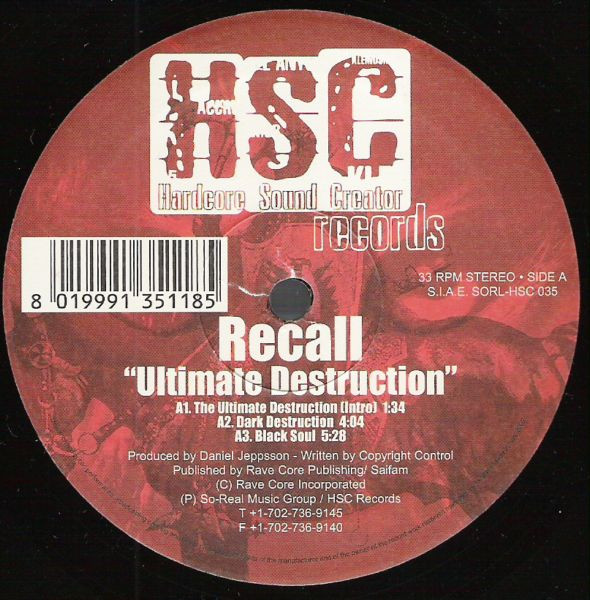 Ultimate Destruction back cover