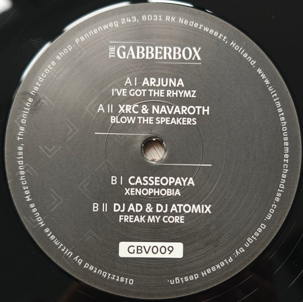 The Gabberbox - Chapter IX back label