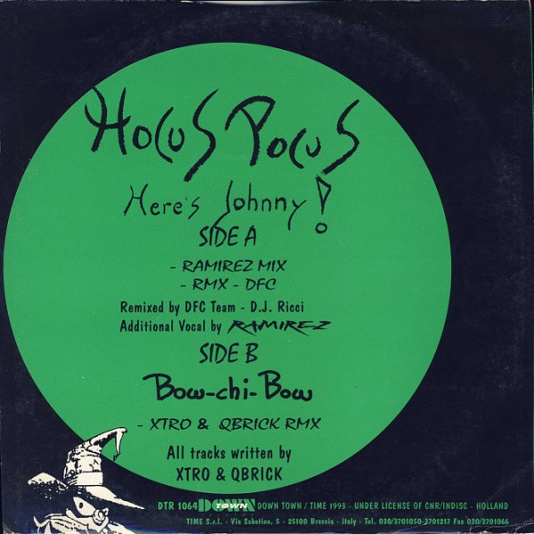 Here's Johnny ! / Bow-Chi-Bow (Remix) back cover