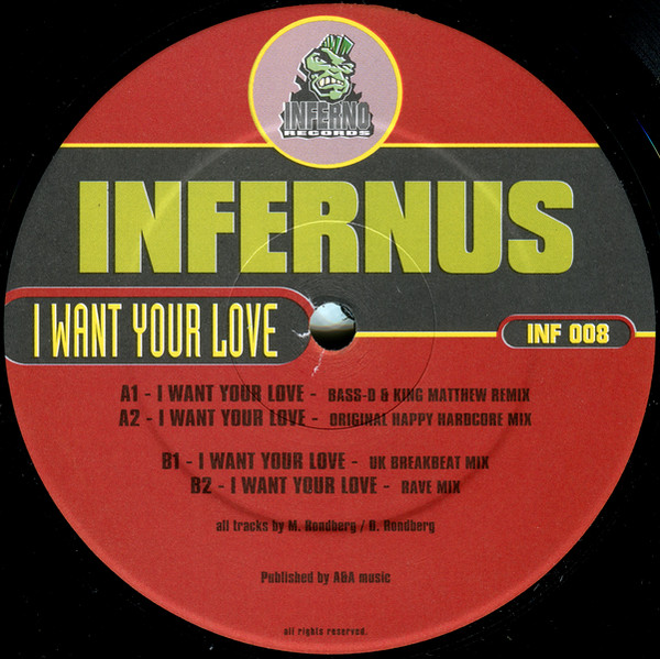 I Want Your Love front label
