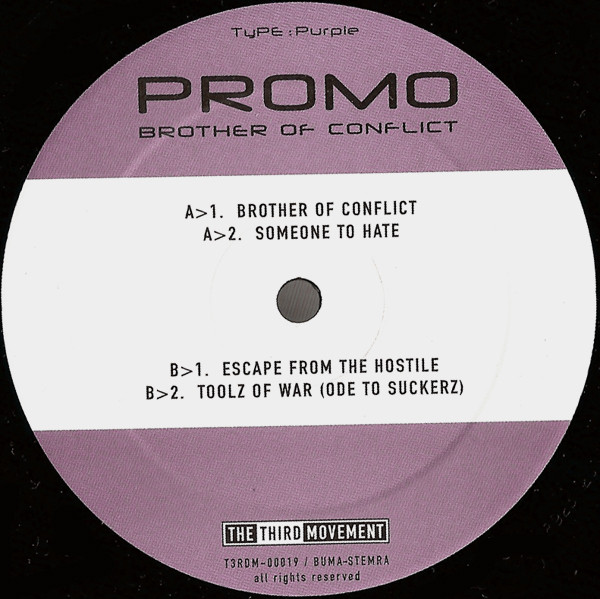 Brother Of Conflict front label