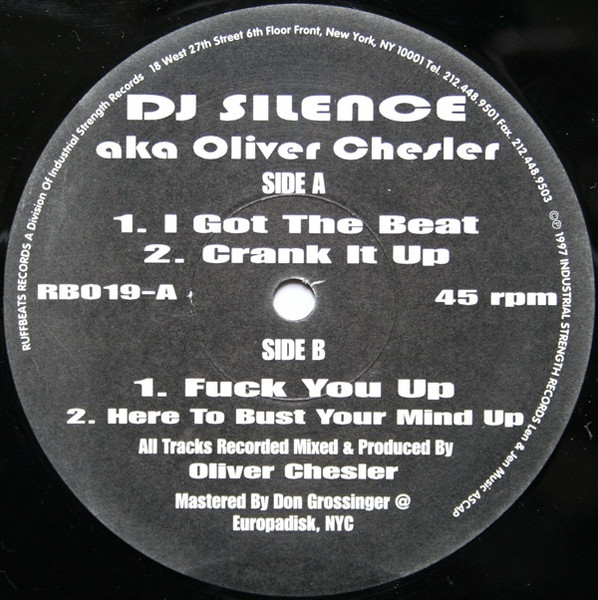 Silence Sucks!!! back label