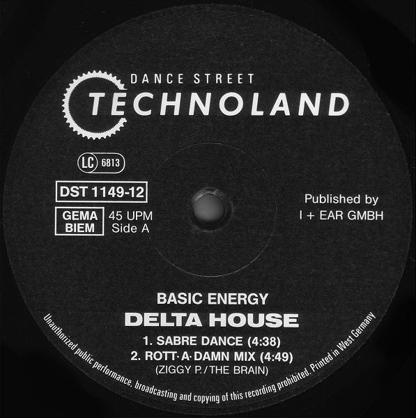 Delta House front label