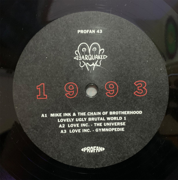 Earquake 1993 front label