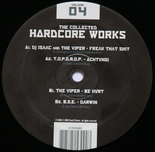 The Collected Hardcore Works (Best Of '91-'98) Volume 04 front label