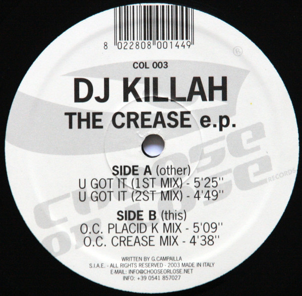 The Crease E.P. front label