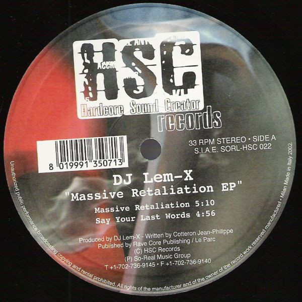 Massive Retaliation EP front label