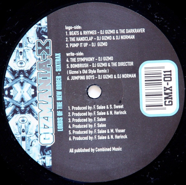 Lords Of The New Order - Sixtrax front label