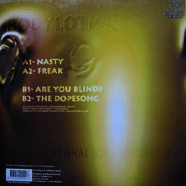 The Final Bodylotion Pt. II back cover