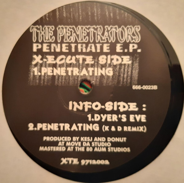 Penetrate E.P. front label