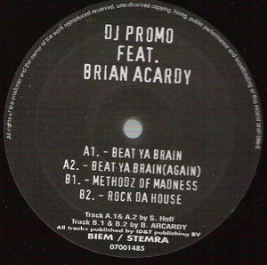 Beat Ya Brain front label