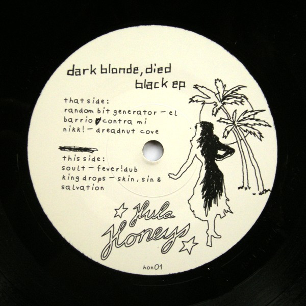 Dark Blonde Died Black EP back label