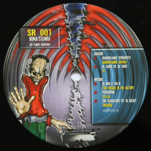 Shadowlands Rave EP front label