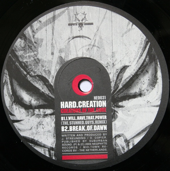 Creators Of The Core back label