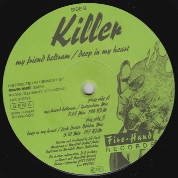 My Friend Beltram / Deep In My Heart front label