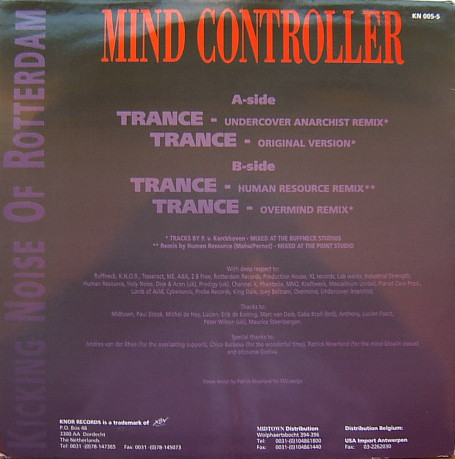Trance back cover