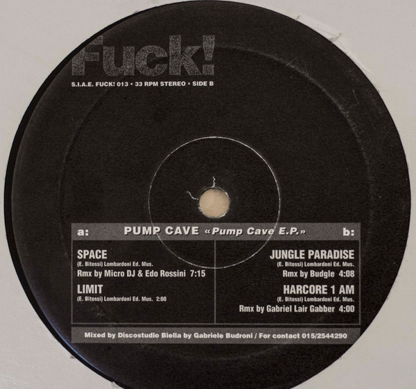 Pump Cave E.P. front cover
