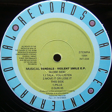 Violent Smile E.P. front label