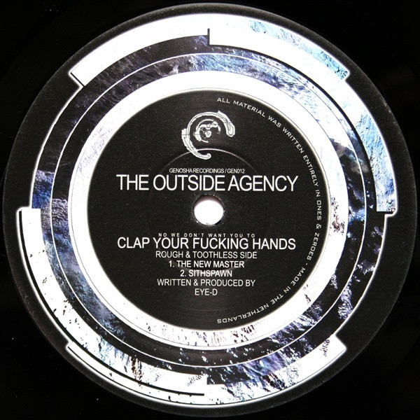 No We Don't Want You To Clap Your Fucking Hands back cover